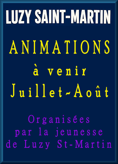 Animations Juillet-Août à Luzy-St-Martin